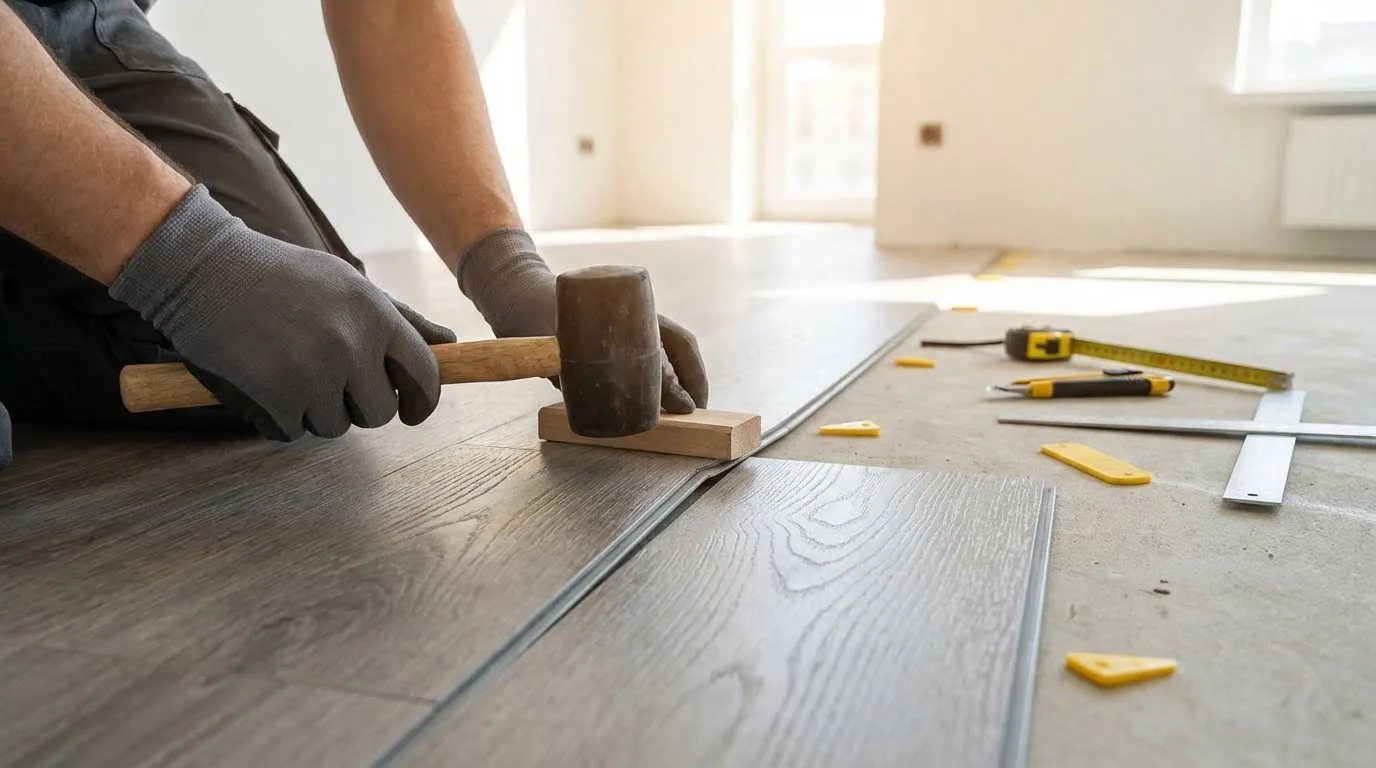 LVT vinyl padló lerakás professzionális melegburkoló által