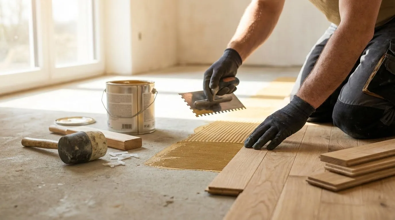 Szalagparketta lerakás - Melegburkoló Budapest